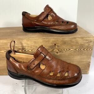 Retro Fisherman Comfort Shoes Womens SZ 8.5W Black Chunky Minimalist Cottagecore